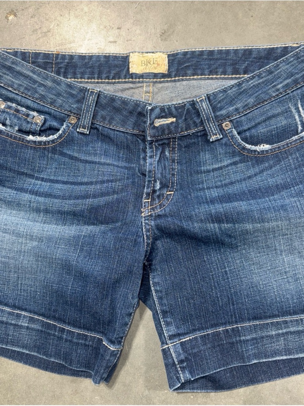 BKE Women's Blue Denim Jean Shorts